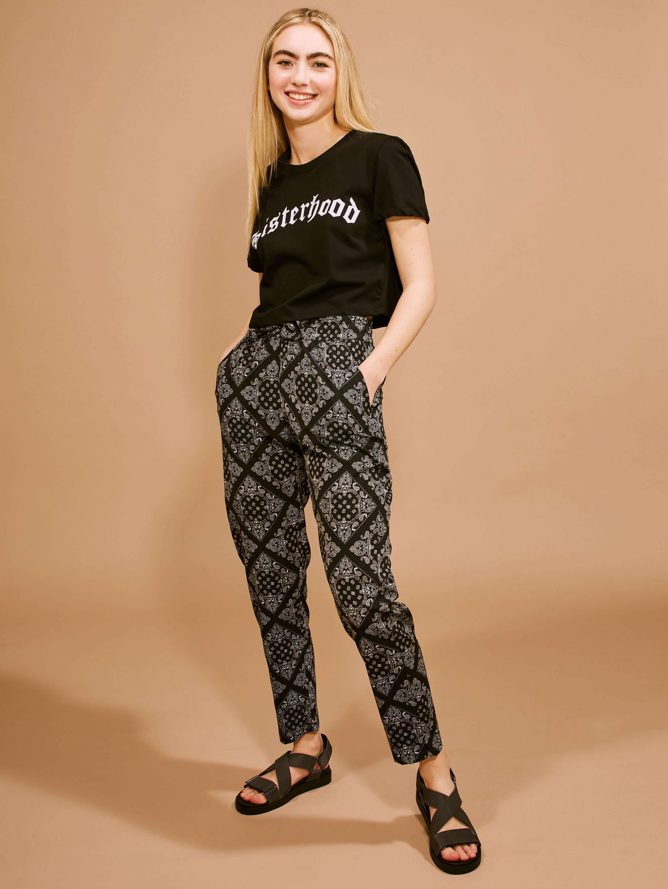 patterned joggers