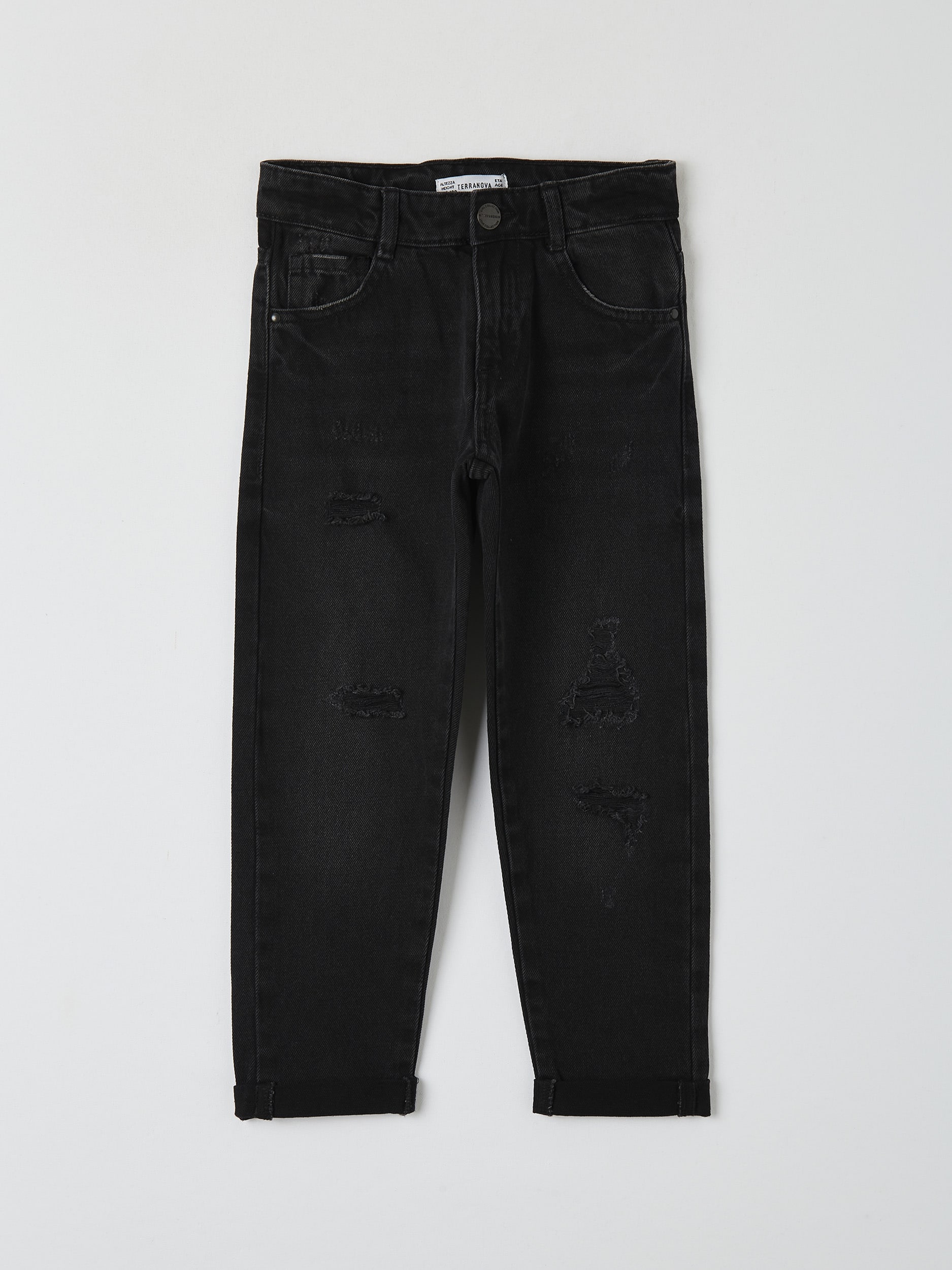 black boyfriend distressed jeans