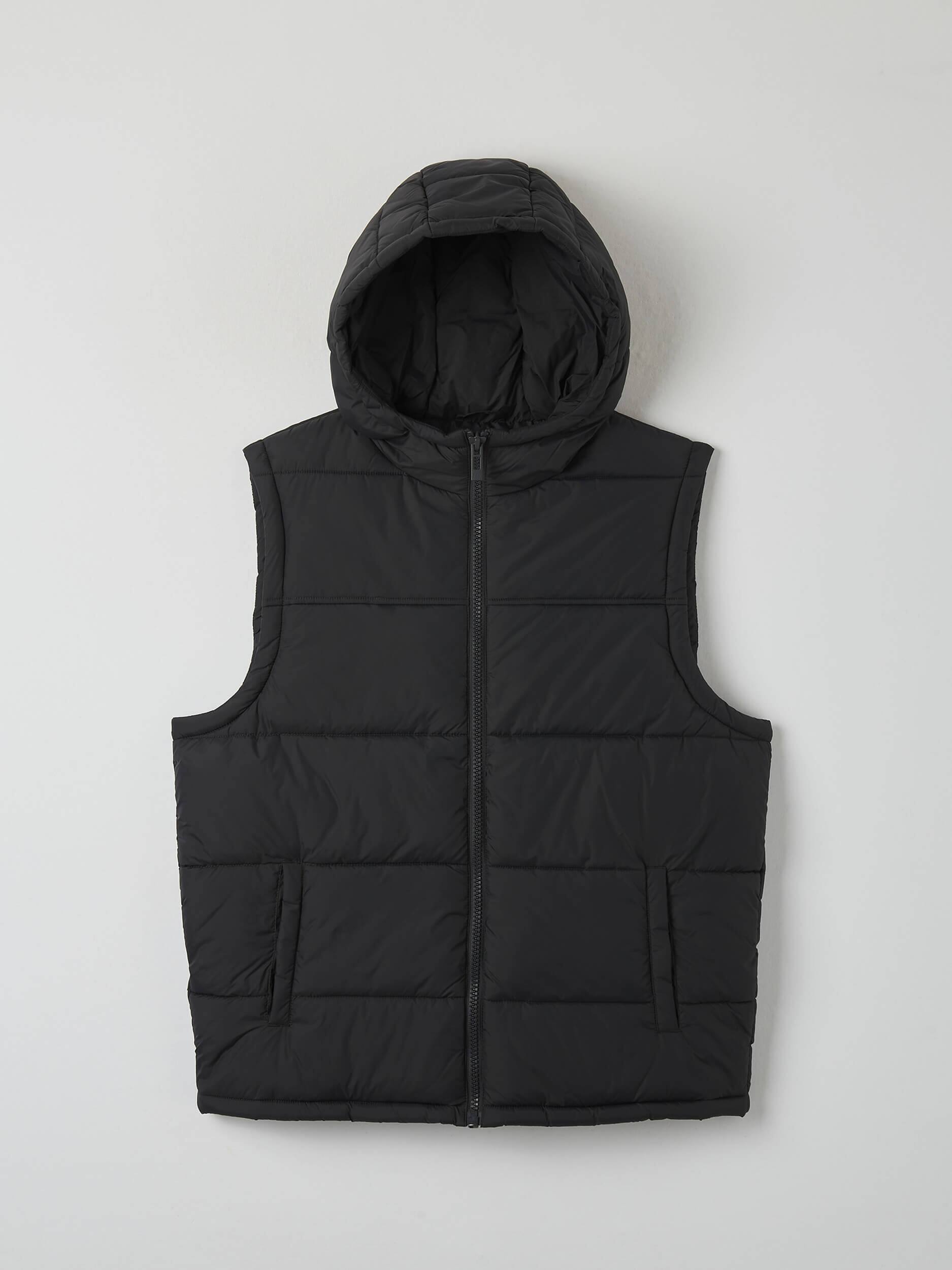 puffer vest with hood