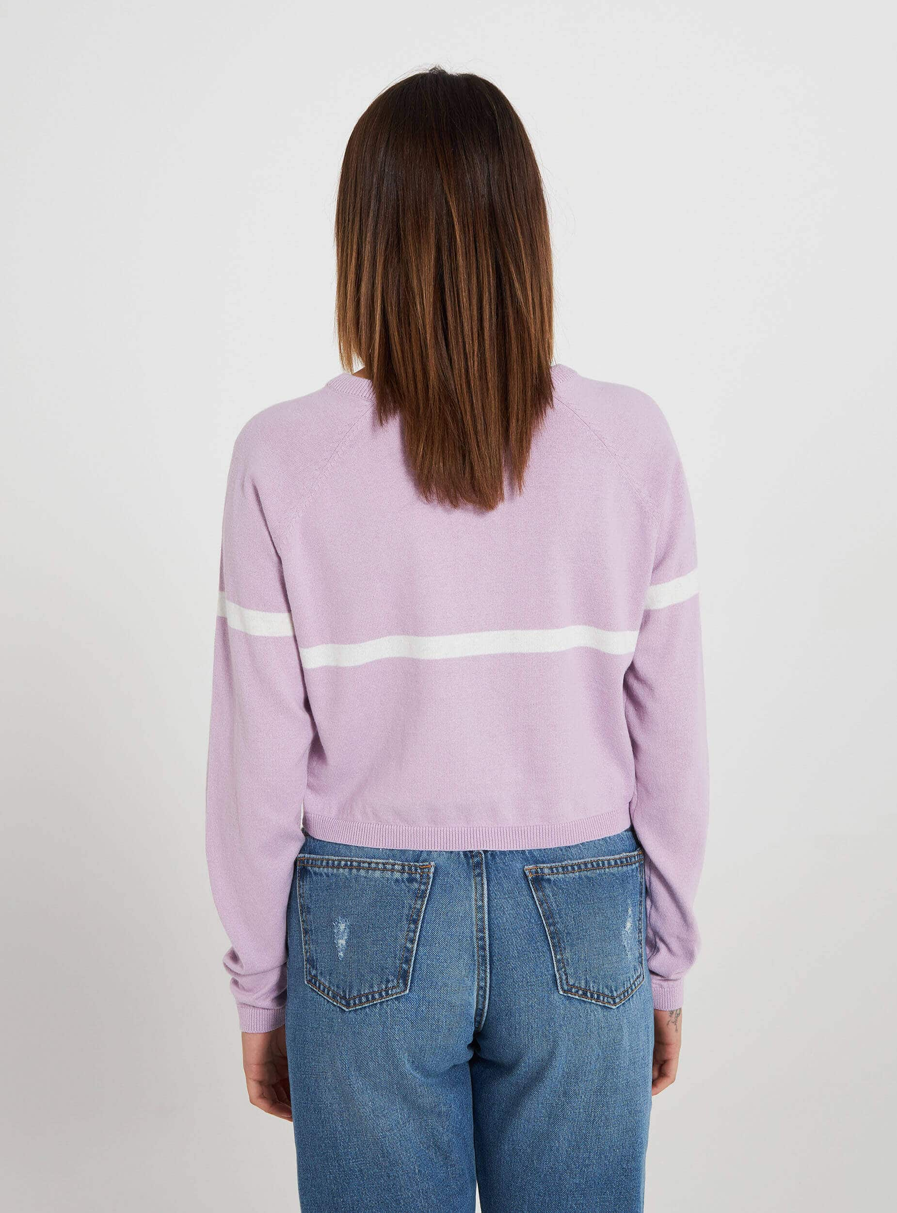 lilac cropped sweater