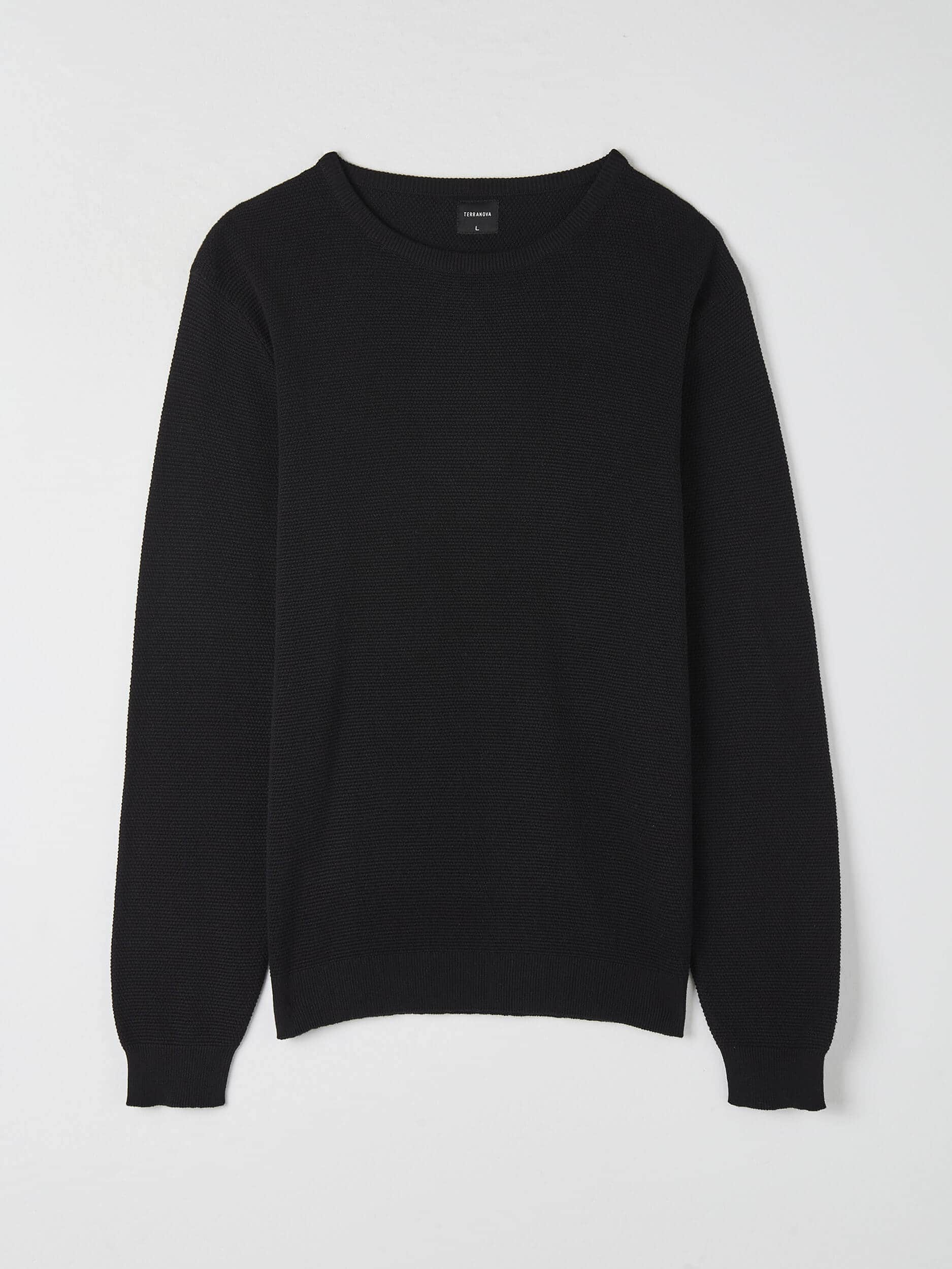 black sweater plain