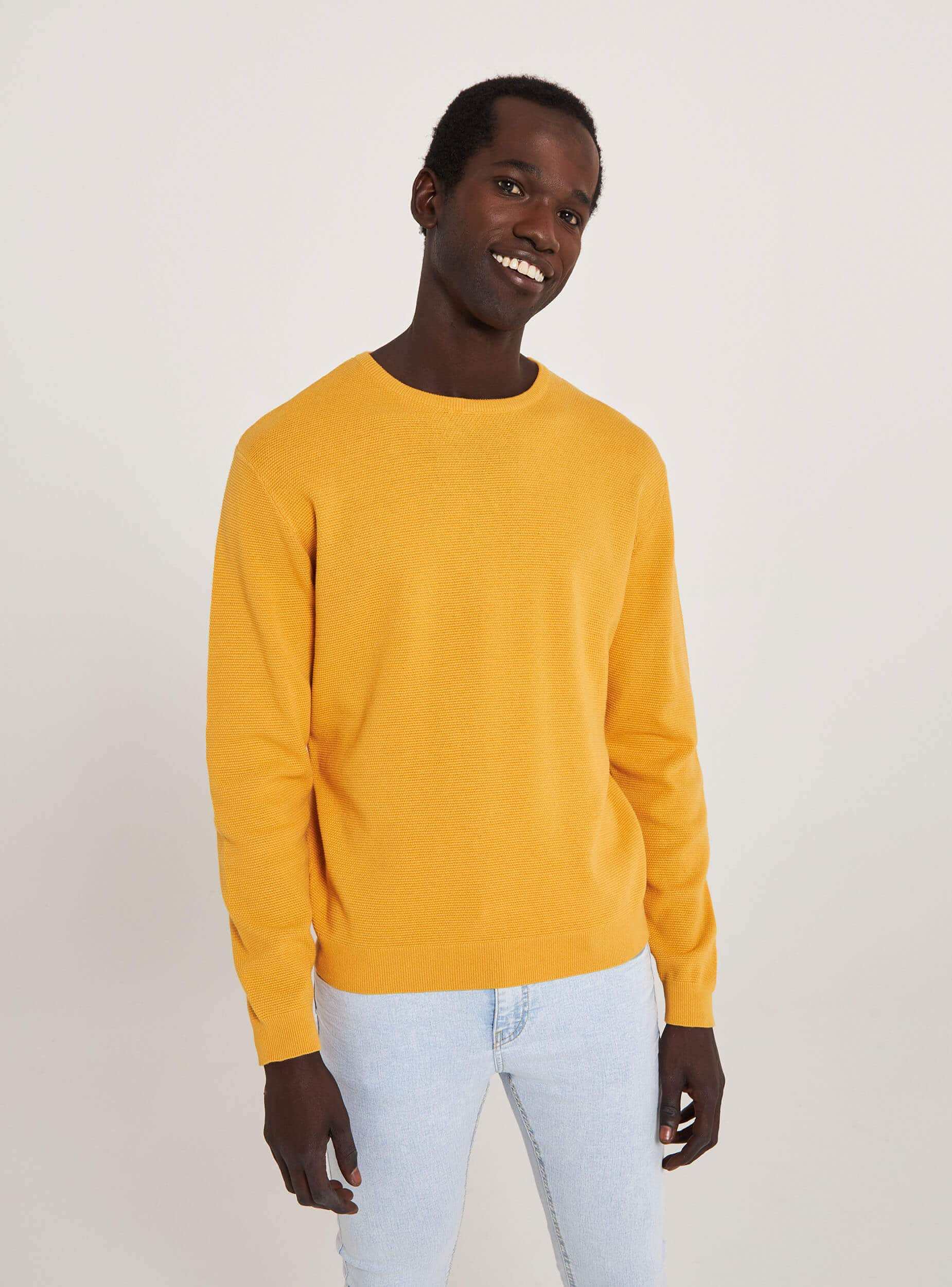 plain yellow jumper