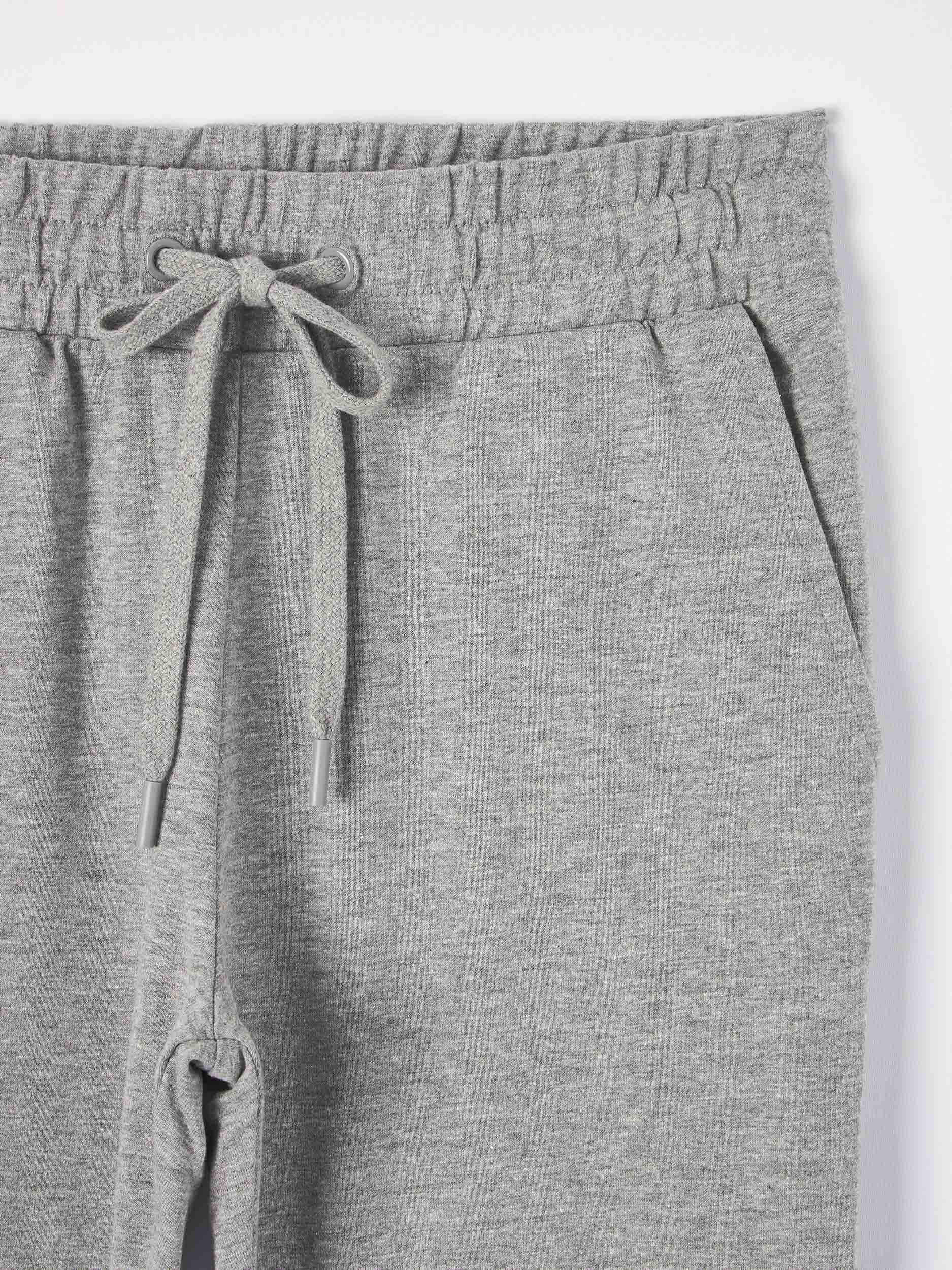 Mittelgrau Meliert Leichte Hose Aus Sweatstoff Terranova