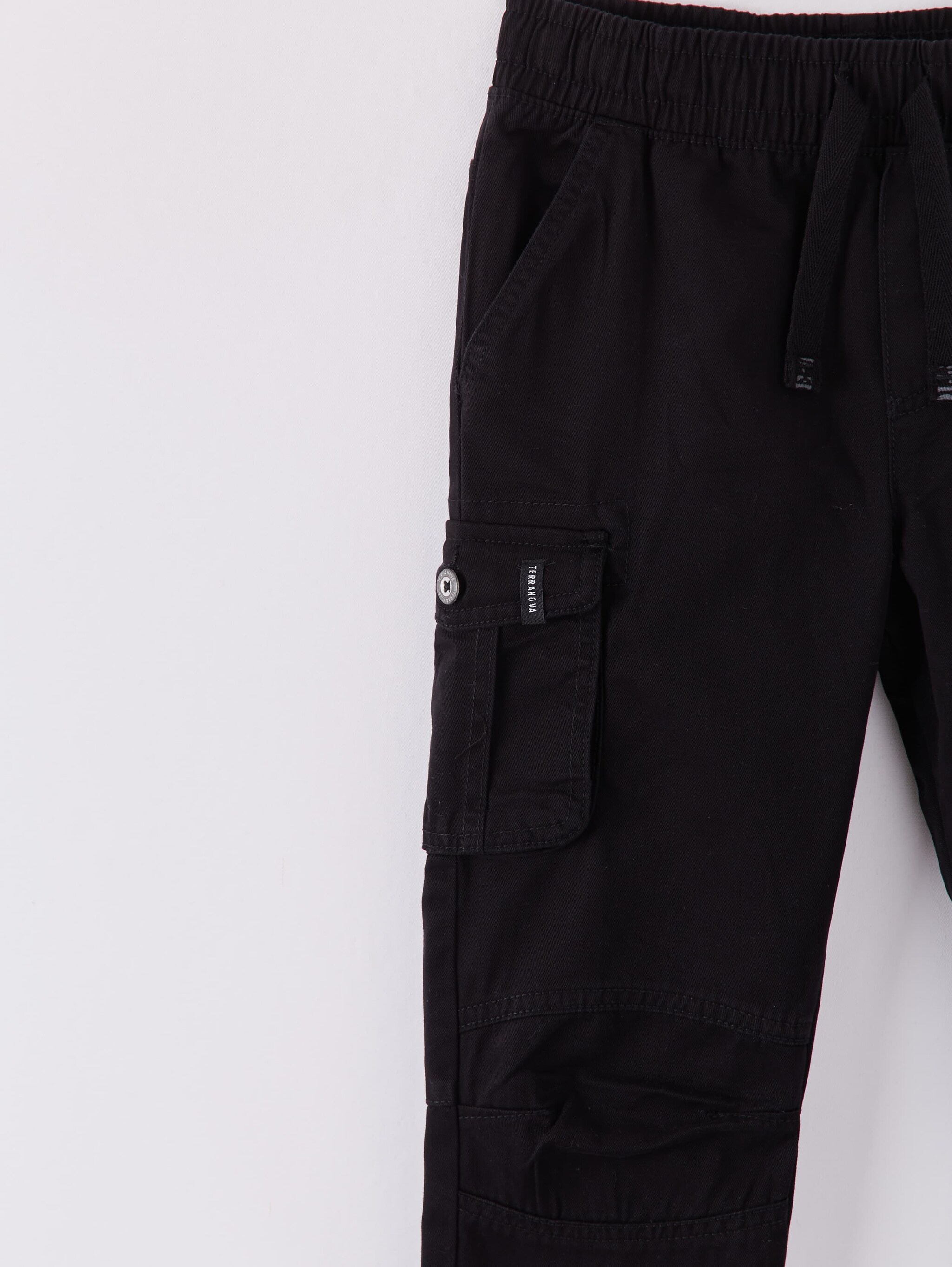 plain black cargo pants