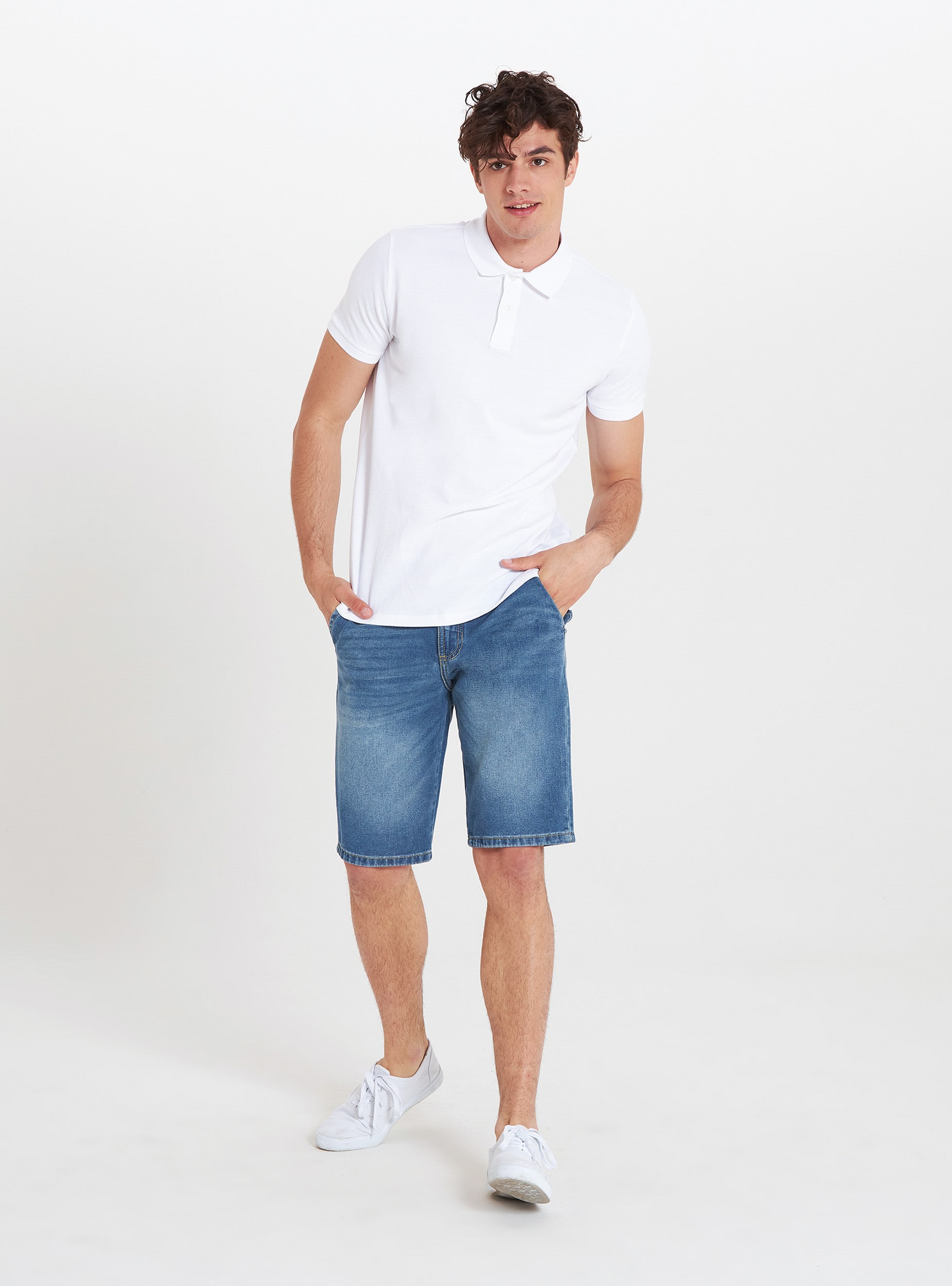 polo t shirt and shorts