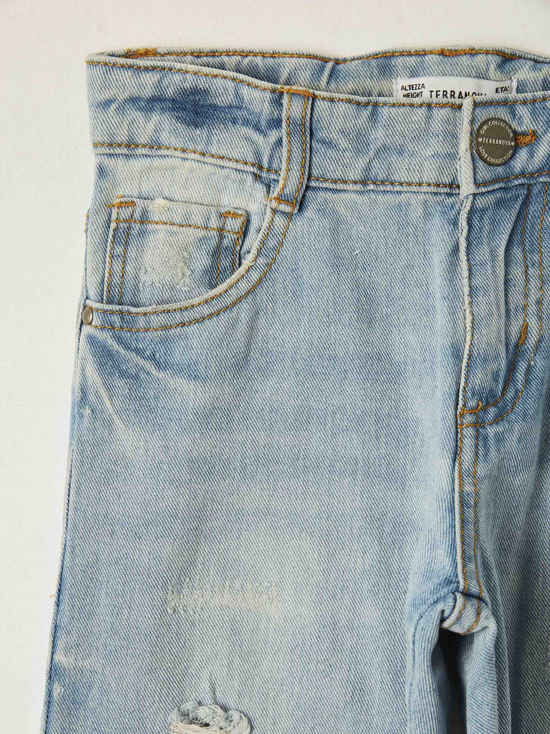 ripped denim boyfriend jeans