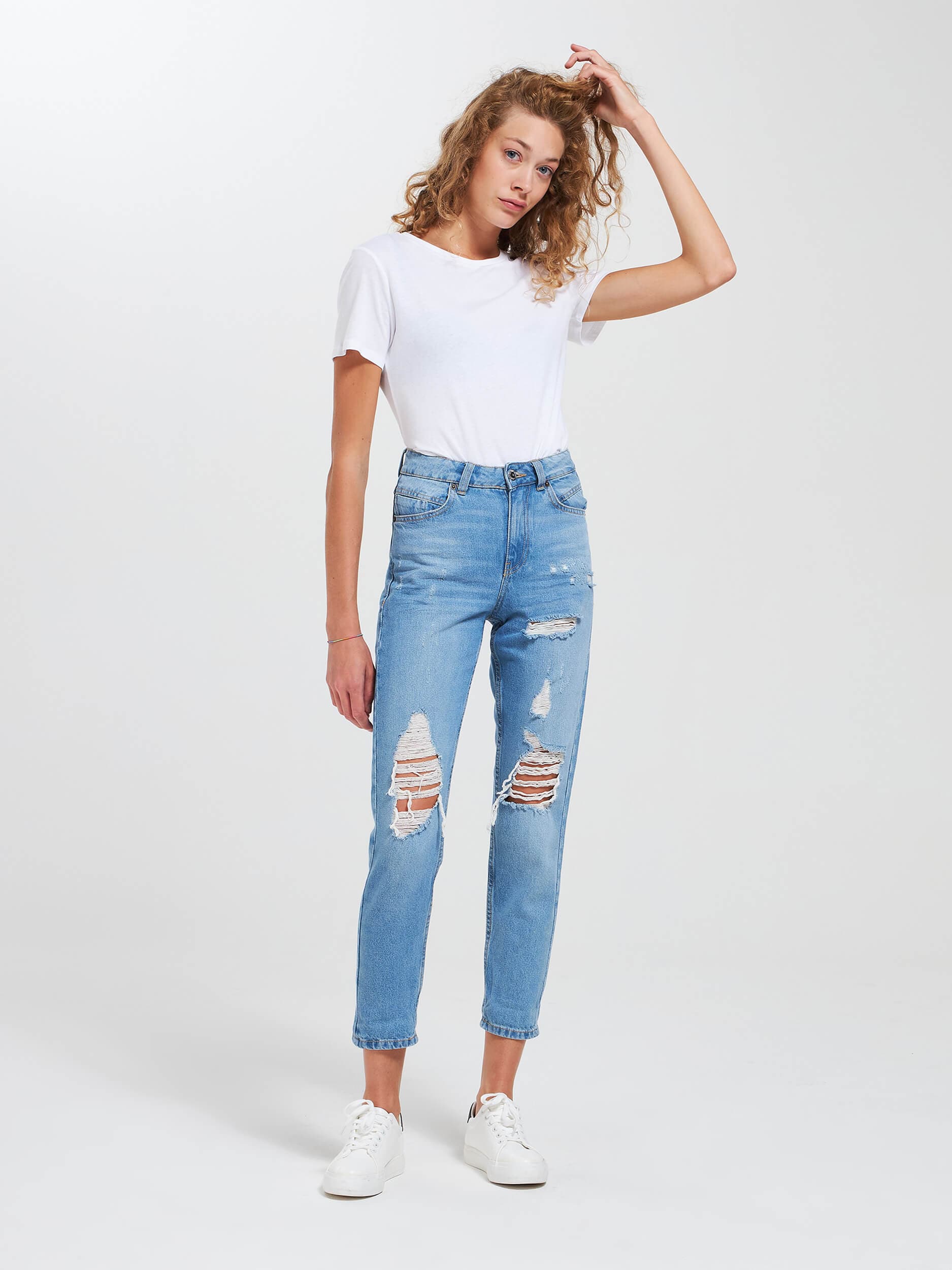 really ripped mom jeans