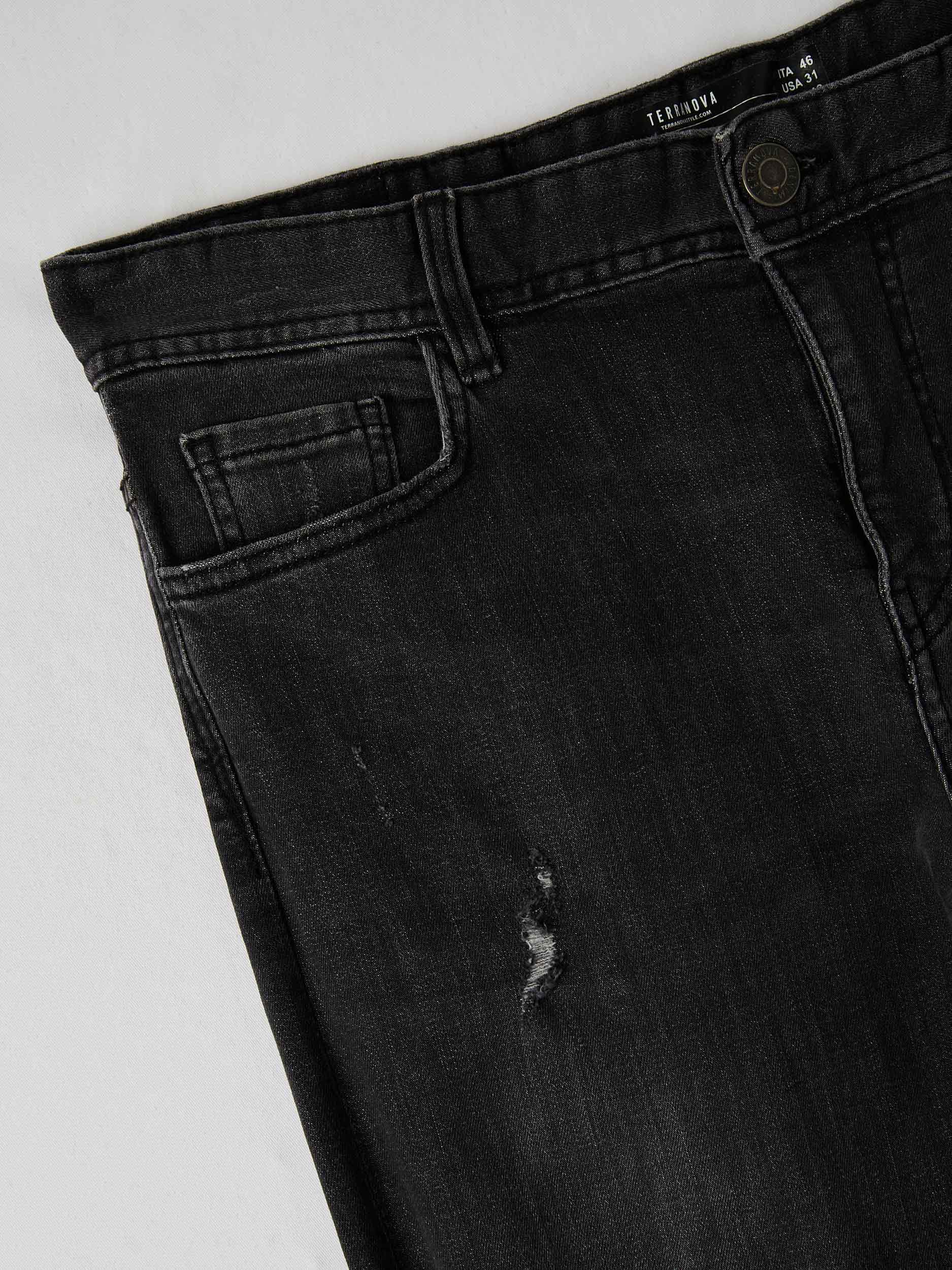 denim black ripped jeans