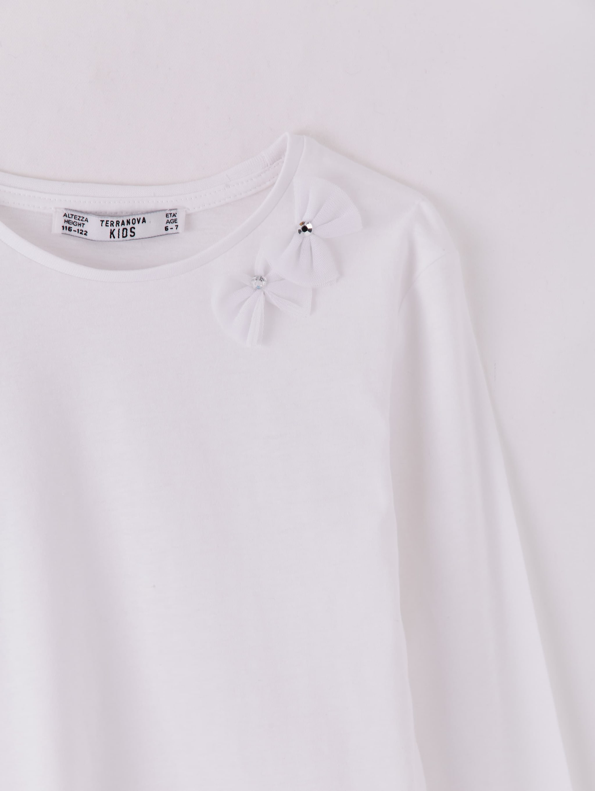 girls plain white t shirt