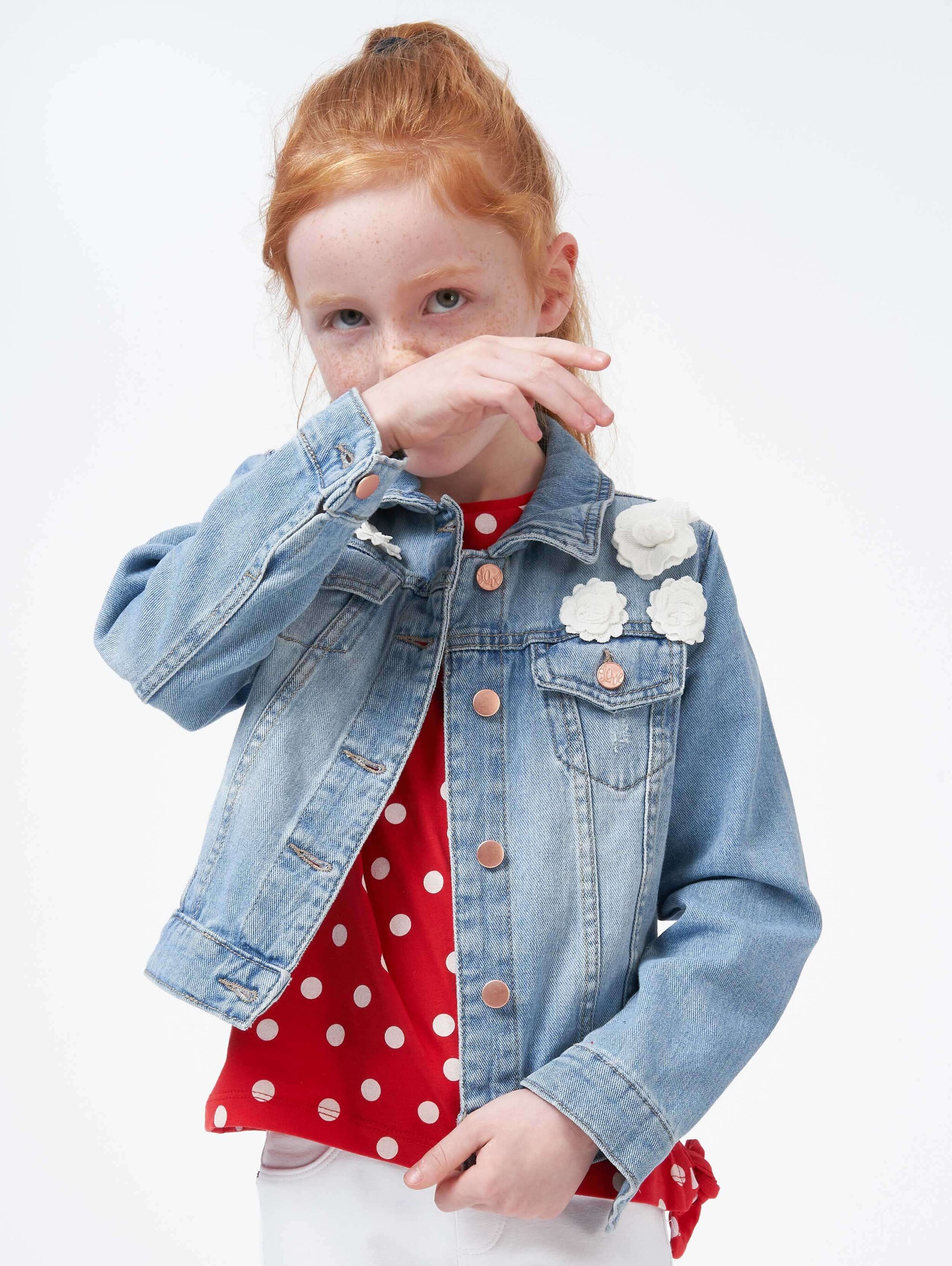 girls light blue denim jacket