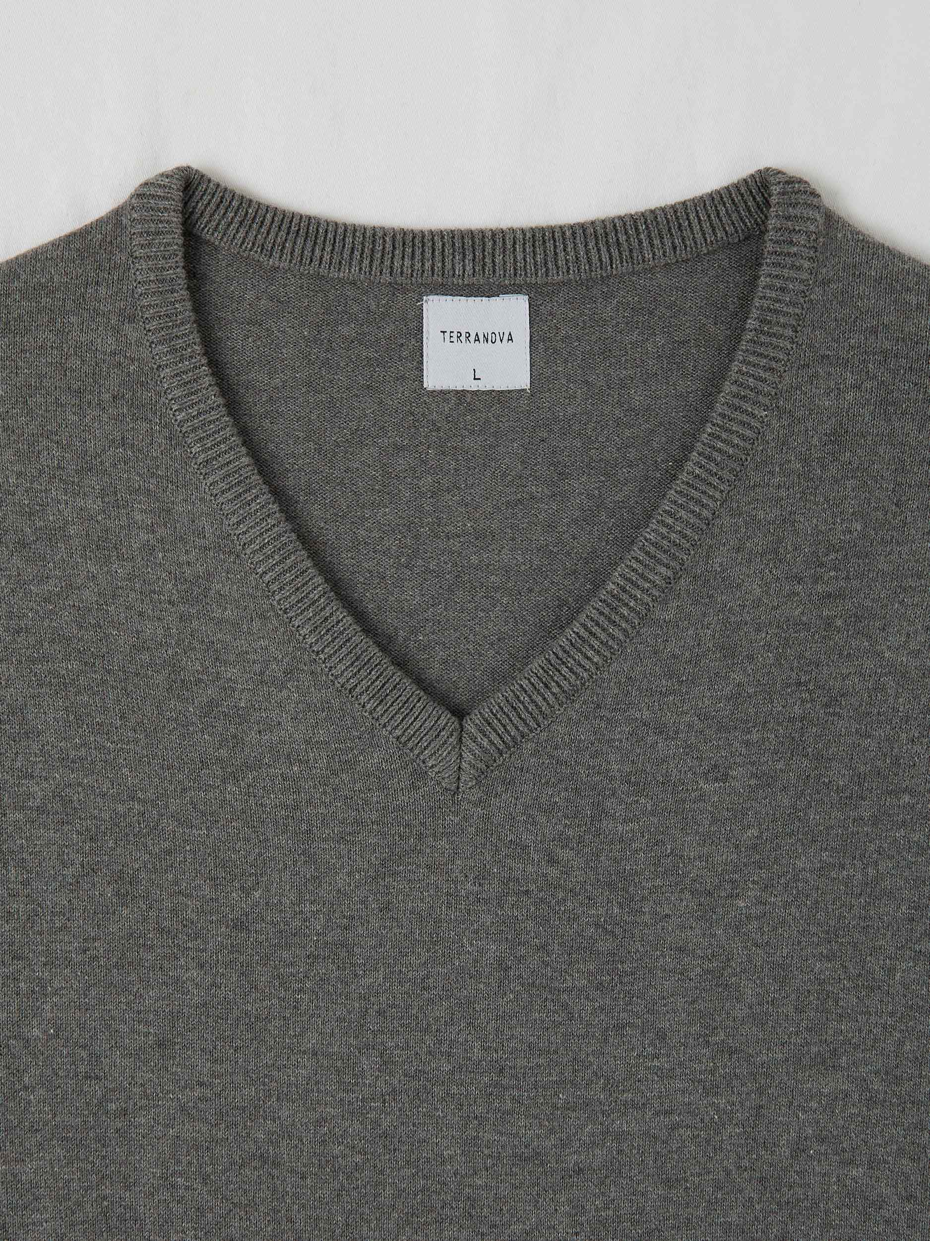 grey cotton sweater